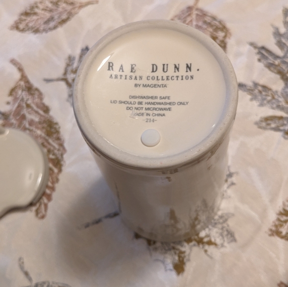 Rae Dunn Thankful Ceramic Travel Mug - Picture 3 of 4